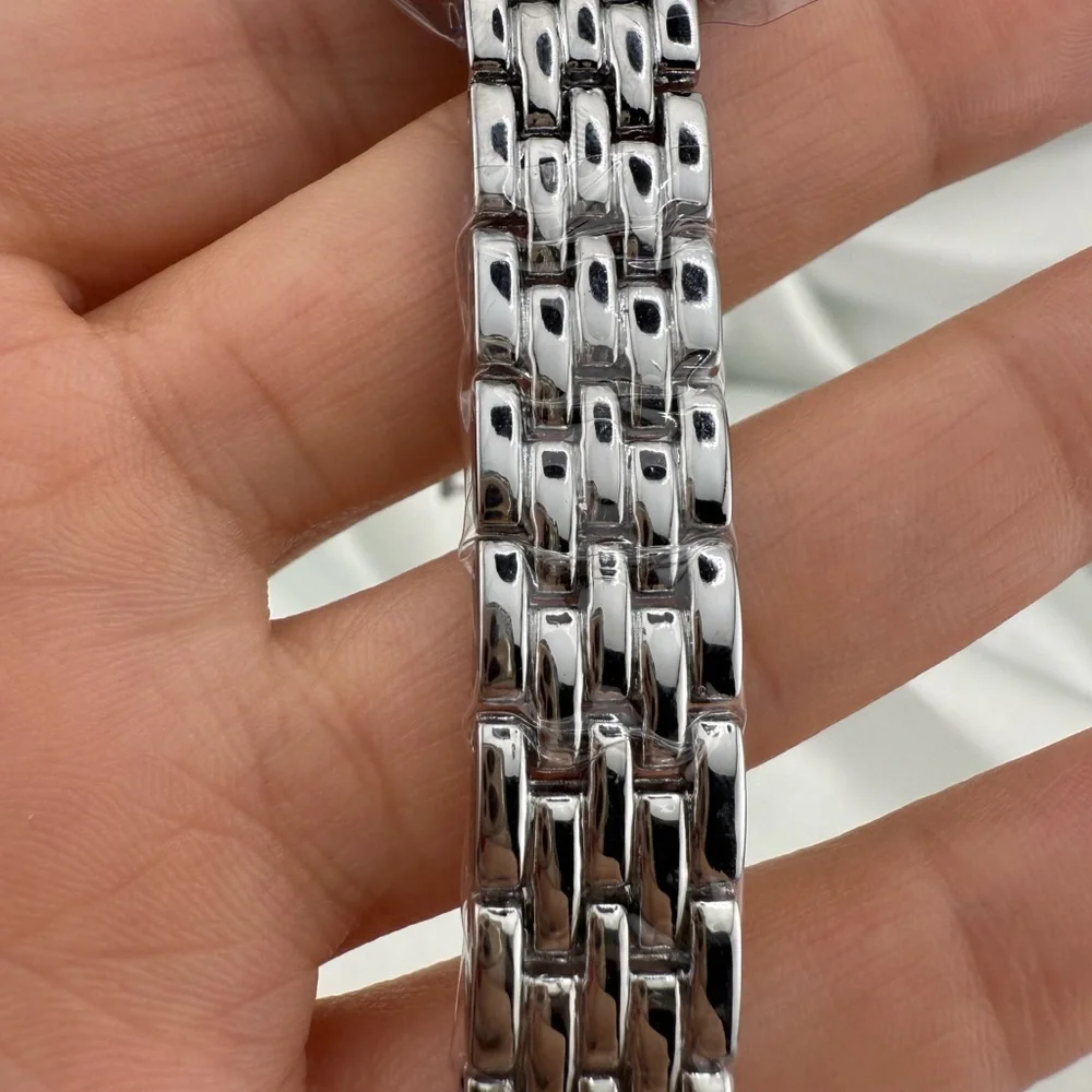 Classic Panthere silver rectangle stainless women’s watch Adjustable Strap Tool